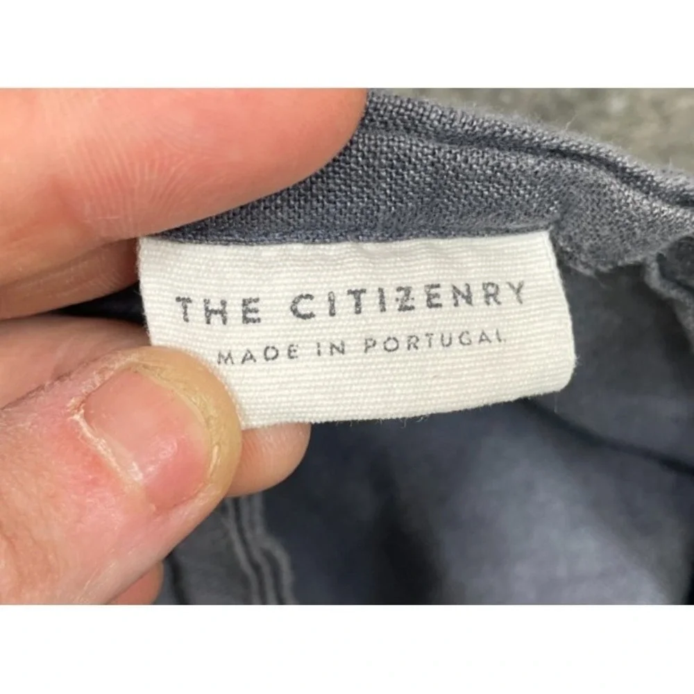 The Citizenry Stonewashed French Linen Standard Pillow Sham Gray Bedding